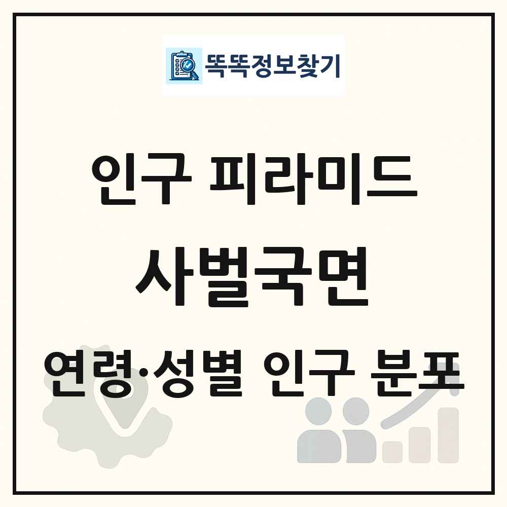 사벌국면 인구 피라미드 링크 그림